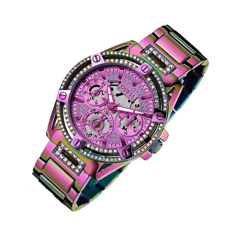 GUESS Ladies Iridescent Multi-function Watch- GW0464L4